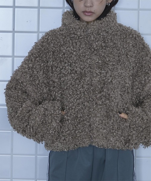 プードルファーショートブルゾン（ブルゾン）｜miette（ミエット）