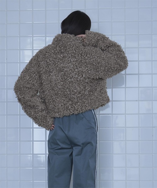 プードルファーショートブルゾン（ブルゾン）｜miette（ミエット）