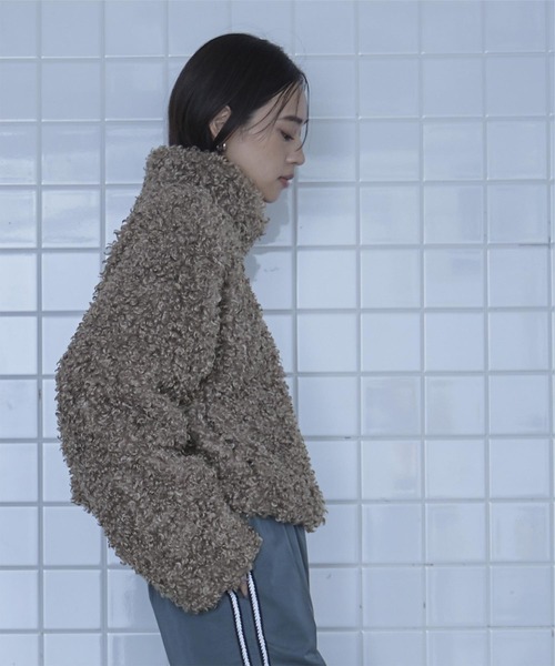 プードルファーショートブルゾン（ブルゾン）｜miette（ミエット）