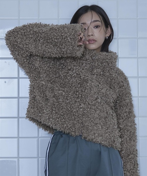 プードルファーショートブルゾン（ブルゾン）｜miette（ミエット）