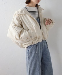 ナイロン中綿ラグランブルゾン