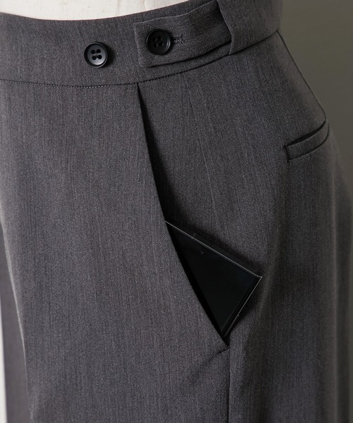 SMILE ORCHID(スマイルオーキッド)の「スラックスワイドパンツ(スーツパンツ・レディース・ネイビー/グレー/ブラック・L/M/S)」の19枚目の写真
