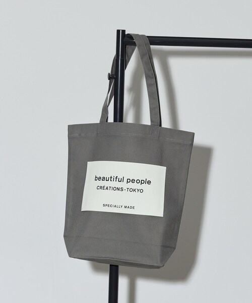 GALLEST(ギャレスト)の「【beautiful people】big name tote(トートバッグ・レディース・アイボリー/ブラック/ライトグレー・00)」の3枚目の写真