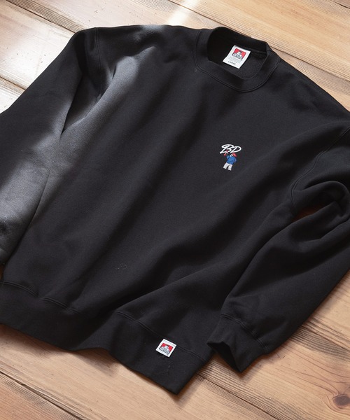 【セール】【BEN DAVIS/ベンデイビス】バックプリント ヘビーウェイト裏起毛クルーネックスウェット オーバーサイズ 裏起毛 ストリート ロゴ ワンポイント刺繍 スウェット トレーナー/レディース メンズ（スウェット）｜BEN DAVIS（ベンデイビス）