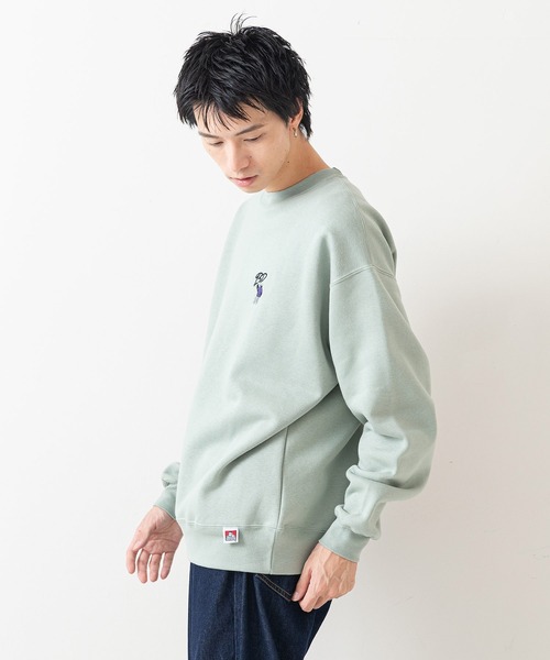 BEN DAVIS（ベンデイビス）の「【BEN DAVIS/ベンデイビス】ヘビーウェイト裏起毛クルーネックスウェット オーバーサイズ 裏起毛 ストリート  ロゴ ワンポイント刺繍 スウェット トレーナー/レディース メンズ（スウェット・メンズ・ライトグリーン/グレー/ブラック・LARGE/MEDIUM）」の12枚目の写真