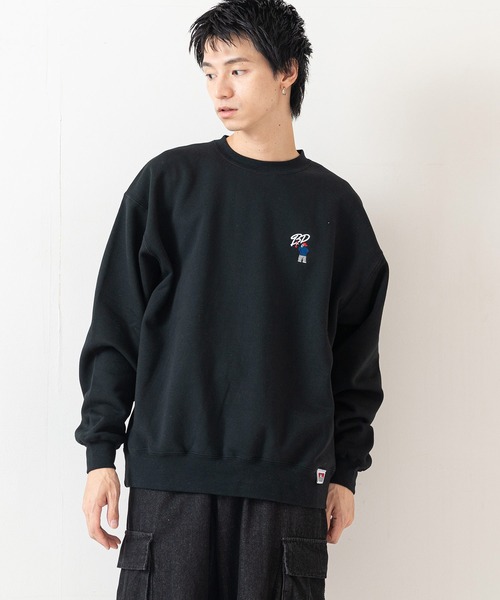 BEN DAVIS（ベンデイビス）の「【BEN DAVIS/ベンデイビス】ヘビーウェイト裏起毛クルーネックスウェット オーバーサイズ 裏起毛 ストリート  ロゴ ワンポイント刺繍 スウェット トレーナー/レディース メンズ（スウェット・メンズ・ライトグリーン/グレー/ブラック・LARGE/MEDIUM）」の10枚目の写真