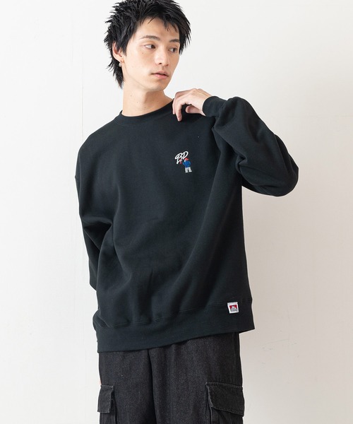 BEN DAVIS（ベンデイビス）の「【BEN DAVIS/ベンデイビス】ヘビーウェイト裏起毛クルーネックスウェット オーバーサイズ 裏起毛 ストリート  ロゴ ワンポイント刺繍 スウェット トレーナー/レディース メンズ（スウェット・メンズ・ライトグリーン/グレー/ブラック・LARGE/MEDIUM）」の11枚目の写真