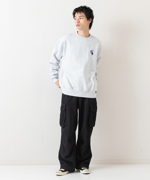 BEN DAVIS（ベンデイビス）の「【BEN DAVIS/ベンデイビス】ヘビーウェイト裏起毛クルーネックスウェット オーバーサイズ 裏起毛 ストリート  ロゴ ワンポイント刺繍 スウェット トレーナー/レディース メンズ（スウェット・メンズ・ライトグリーン/グレー/ブラック・LARGE/MEDIUM）」の16枚目の写真