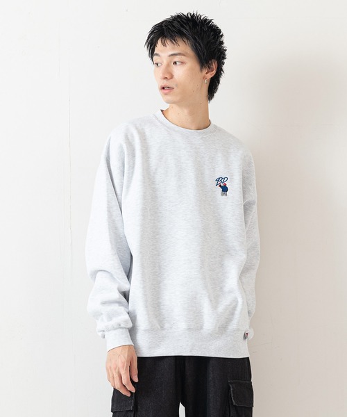 BEN DAVIS（ベンデイビス）の「【BEN DAVIS/ベンデイビス】ヘビーウェイト裏起毛クルーネックスウェット オーバーサイズ 裏起毛 ストリート  ロゴ ワンポイント刺繍 スウェット トレーナー/レディース メンズ（スウェット・メンズ・ライトグリーン/グレー/ブラック・LARGE/MEDIUM）」の21枚目の写真