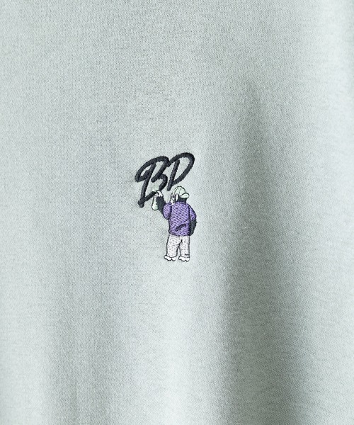 BEN DAVIS（ベンデイビス）の「【BEN DAVIS/ベンデイビス】ヘビーウェイト裏起毛クルーネックスウェット オーバーサイズ 裏起毛 ストリート  ロゴ ワンポイント刺繍 スウェット トレーナー/レディース メンズ（スウェット・メンズ・ライトグリーン/グレー/ブラック・LARGE/MEDIUM）」の8枚目の写真