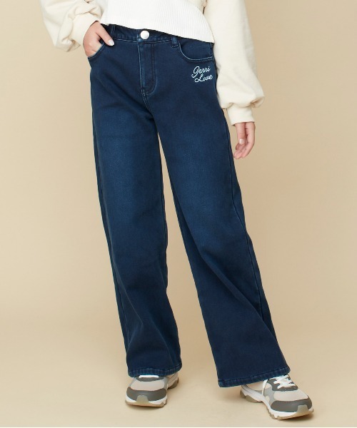 【ウエスト調整可・ストレッチ素材】あったかデニムロングパンツ（デニムパンツ）｜JENNI love（ジェニィラブ） 5,013円