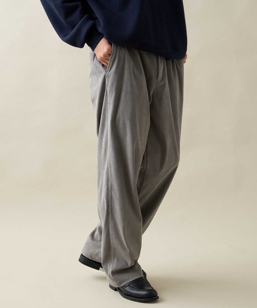 CIAOPANIC TYPY（チャオパニックティピー）の「ストレッチコーデュロイパンツ（スーツパンツ・レディース・ライトグレー/チャコールグレー/グリーン/ブラウン・MEDIUM/LARGE）」の22枚目の写真