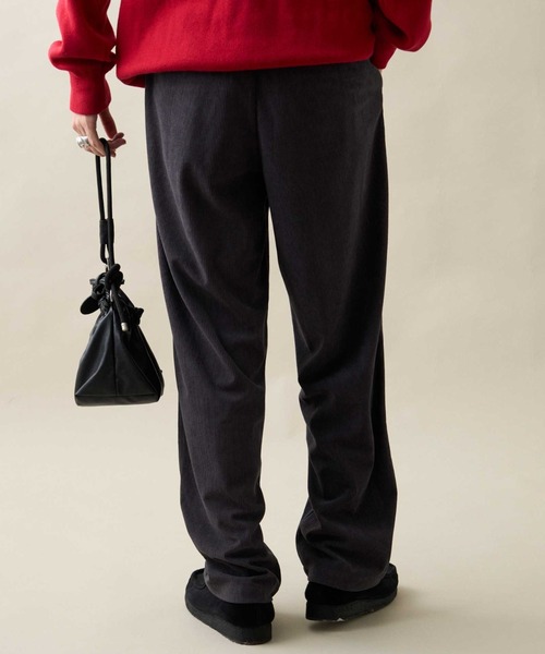 CIAOPANIC TYPY（チャオパニックティピー）の「ストレッチコーデュロイパンツ（スーツパンツ・レディース・ライトグレー/チャコールグレー/グリーン/ブラウン・MEDIUM/LARGE）」の15枚目の写真