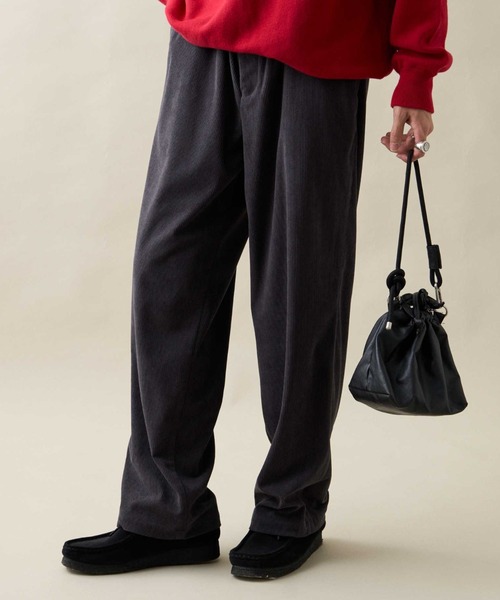 CIAOPANIC TYPY（チャオパニックティピー）の「ストレッチコーデュロイパンツ（スーツパンツ・レディース・ライトグレー/チャコールグレー/グリーン/ブラウン・MEDIUM/LARGE）」の16枚目の写真