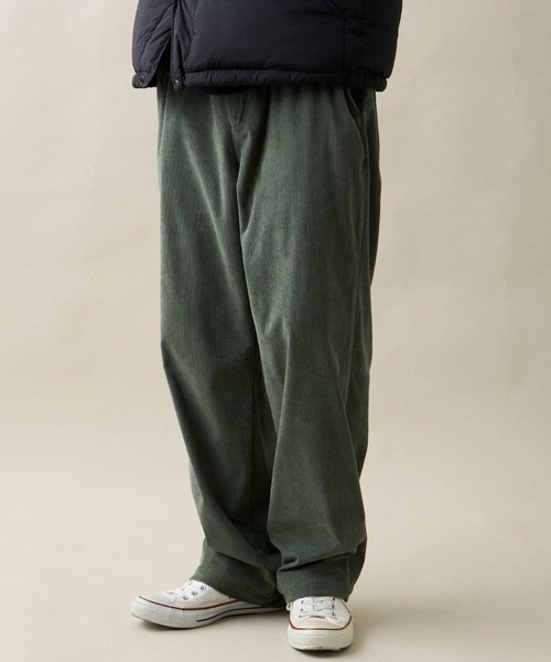 CIAOPANIC TYPY（チャオパニックティピー）の「ストレッチコーデュロイパンツ（スーツパンツ・レディース・ライトグレー/チャコールグレー/グリーン/ブラウン・MEDIUM/LARGE）」の9枚目の写真