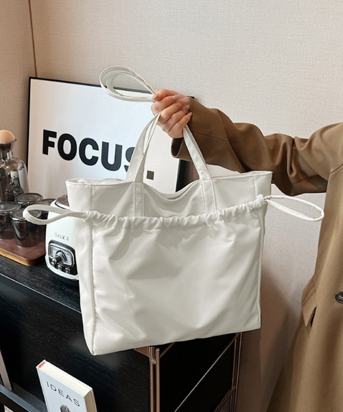 Miniministore(ミニミニストア)の「トートバッグ 大容量 A4 肩掛けバッグ(トートバッグ・レディース・ブルー/ブラック/ベージュ/ホワイト・FREE)」の8枚目の写真