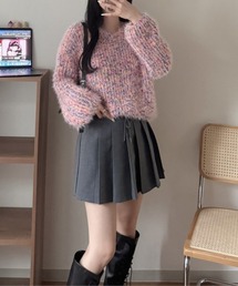 《Delfy》カラーネップシャギーニット