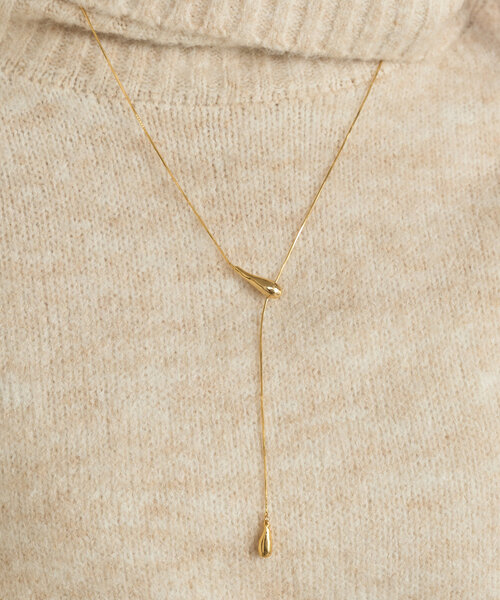 un dix cors（アンディコール）の「Y字スネークスライドネックレス（ネックレス・レディース・シルバー/ゴールド・FREE）」の10枚目の写真