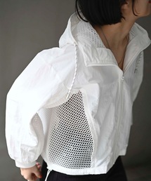 ＆HALF（アンドハーフ）の「ナイロンメッシュジャケット（ワッシャー加工）（ナイロンジャケット）」