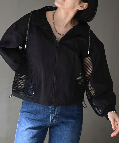 ナイロンメッシュジャケット（ワッシャー加工）