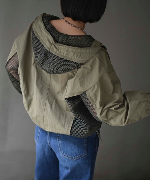 ナイロンメッシュジャケット（ワッシャー加工）（ナイロン