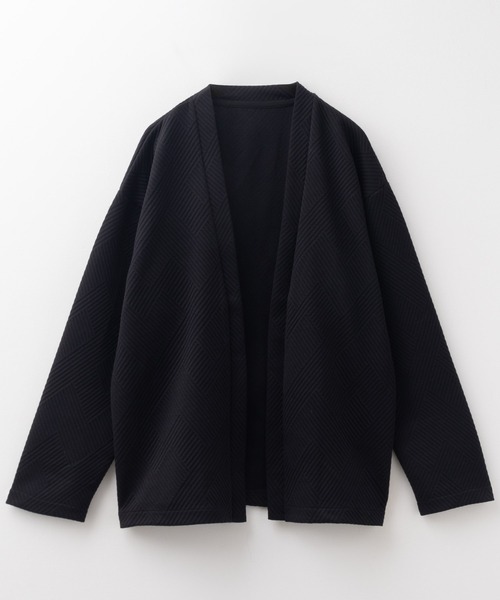 URBAN COLLECTION(アーバンコレクション)の「URBANCOLLECTION 膨れジャガードカーディガン(カーディガン/ボレロ・メンズ・ブラック/グレー/ブルー・S/M/L/XL)」の4枚目の写真