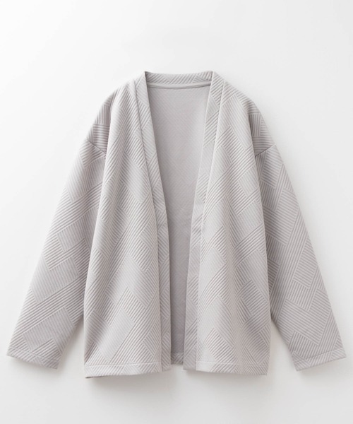 URBAN COLLECTION(アーバンコレクション)の「URBANCOLLECTION 膨れジャガードカーディガン(カーディガン/ボレロ・メンズ・ブラック/グレー/ブルー・S/M/L/XL)」の6枚目の写真