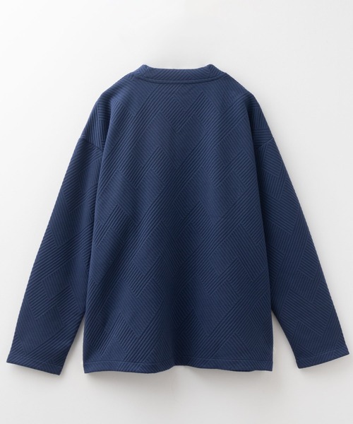 URBAN COLLECTION(アーバンコレクション)の「URBANCOLLECTION 膨れジャガードカーディガン(カーディガン/ボレロ・メンズ・ブラック/グレー/ブルー・S/M/L/XL)」の9枚目の写真