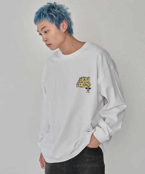 気質アップ ∴WEGO/【25年春夏新作】別注BENDAVISグラフィックロンT（T トップス