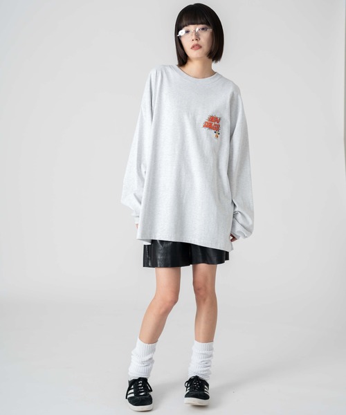 BEN DAVIS(ベンデイビス)の「∴WEGO/別注BENDAVISグラフィックロンT(Tシャツ/カットソー・メンズ・ブラック/アッシュグレー/ホワイト/スミクロ・MEDIUM/LARGE)」の17枚目の写真