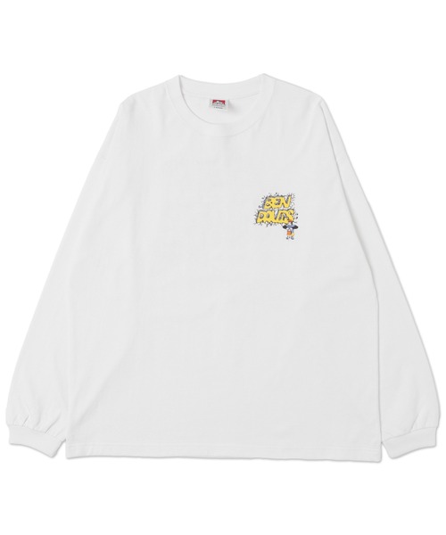 BEN DAVIS(ベンデイビス)の「∴WEGO/別注BENDAVISグラフィックロンT(Tシャツ/カットソー・メンズ・ブラック/アッシュグレー/ホワイト/スミクロ・MEDIUM/LARGE)」の18枚目の写真