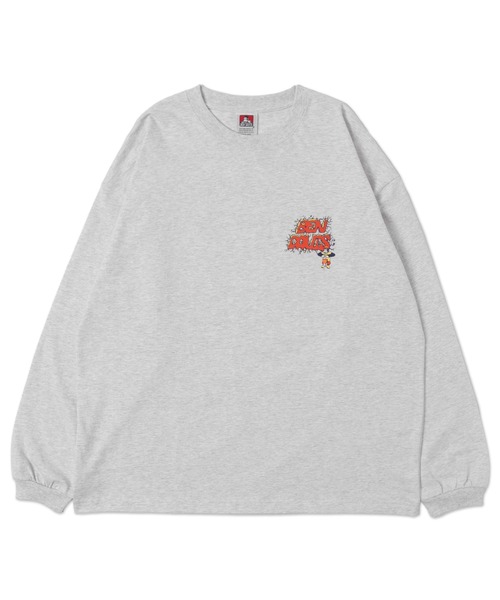 BEN DAVIS(ベンデイビス)の「∴WEGO/別注BENDAVISグラフィックロンT(Tシャツ/カットソー・メンズ・ブラック/アッシュグレー/ホワイト/スミクロ・MEDIUM/LARGE)」の20枚目の写真