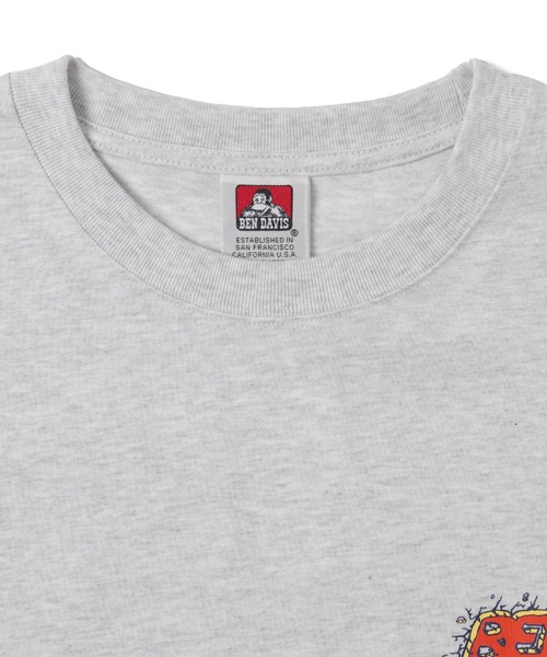 BEN DAVIS(ベンデイビス)の「∴WEGO/別注BENDAVISグラフィックロンT(Tシャツ/カットソー・メンズ・ブラック/アッシュグレー/ホワイト/スミクロ・MEDIUM/LARGE)」の22枚目の写真