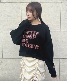 チェック柄パッチワークスウェット/fint フィント