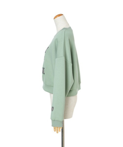 F i.n.t（フィント）の「チェック柄パッチワークスウェット/fint　フィント（スウェット・レディース・ブラック/ライトグリーン・FREE）」の14枚目の写真