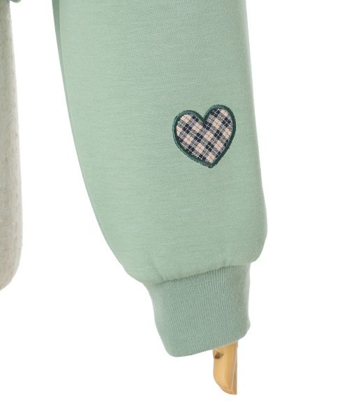 F i.n.t（フィント）の「チェック柄パッチワークスウェット/fint　フィント（スウェット・レディース・ブラック/ライトグリーン・FREE）」の15枚目の写真