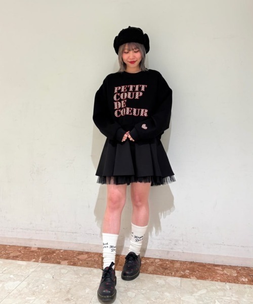 F i.n.t（フィント）の「チェック柄パッチワークスウェット/fint　フィント（スウェット・レディース・ブラック/ライトグリーン・FREE）」の22枚目の写真