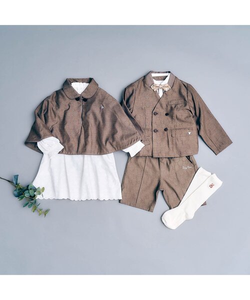 apres les cours(アプレレクール)の「tinybear フォーマル刺繍ワンピース(ワンピース・キッズ・オフホワイト・90/100/110/120)」の11枚目の写真