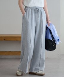 DISCOAT | 【WEB限定】裏毛センタープレスワイドパンツ(その他パンツ)