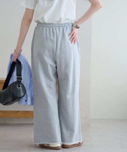 DISCOAT(ディスコート)の「【WEB限定】裏毛センタープレスワイドパンツ(その他パンツ・レディース・ライトベージュ/ライトグレー・SMALL/LARGE/MEDIUM)」の5枚目の写真