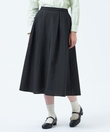 新品タグ付☆ マッキントッシュフィロソフィー ロングフレアスカート ブラック ブラック系｜Aラインスカート｜MACKINTOSH PHILOSOPHY