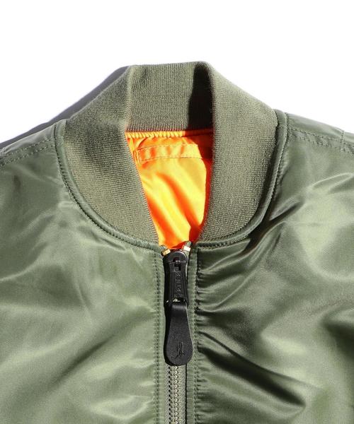 ※ALPHA(アルファ)の「<ALPHA> MA-1 TIGHT/アウター(MA-1・メンズ・ブラック/オリーブ・LARGE/MEDIUM/SMALL)」の8枚目の写真