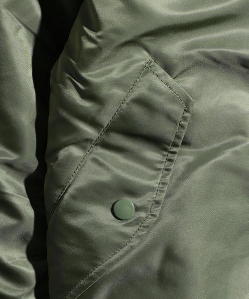 ※ALPHA(アルファ)の「<ALPHA> MA-1 TIGHT/アウター(MA-1・メンズ・ブラック/オリーブ・LARGE/MEDIUM/SMALL)」の4枚目の写真
