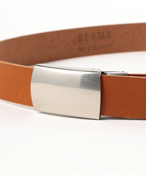 BEAMS（ビームス）の「レザー スクエアバックル ベルト（ベルト・メンズ・ブラウン・ONE SIZE）」の5枚目の写真