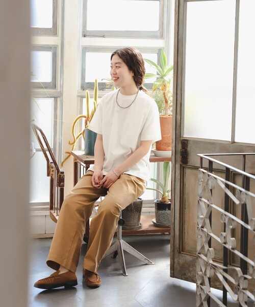 B:MING by BEAMS(ビーミングバイビームス)の「SIMPLE YET 1タック チノパンツ(S~M)(チノパンツ・レディース・ブラウン系その他3・SMALL/MEDIUM)」の2枚目の写真