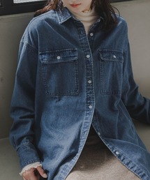 slattgir | 高身長 デニムシャツ(トールサイズ)Essenave(シャツ/ブラウス)