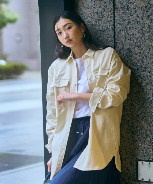 セール】高身長 デニムシャツ（トールサイズ）Essenave（シャツ