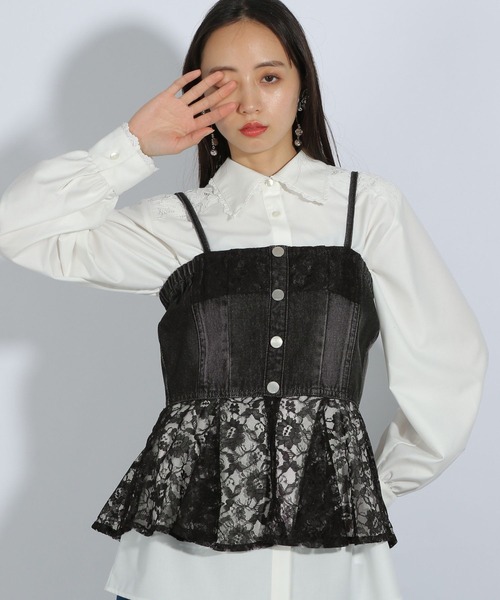 HARE（ハレ）の「デニムビスチェ(HARE)（その他トップス・レディース・ブラック・FREE）」の20枚目の写真