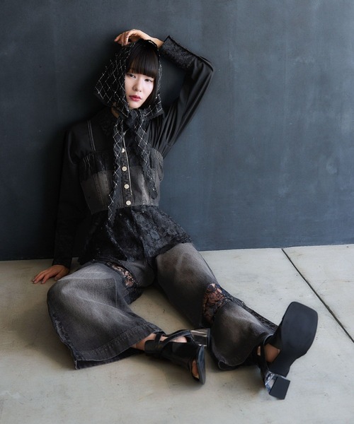 HARE（ハレ）の「デニムビスチェ(HARE)（その他トップス・レディース・ブラック・FREE）」の15枚目の写真