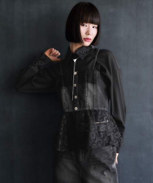 HARE（ハレ）の「デニムビスチェ(HARE)（その他トップス・レディース・ブラック・FREE）」の19枚目の写真